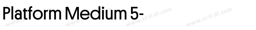 Platform Medium 5字体转换